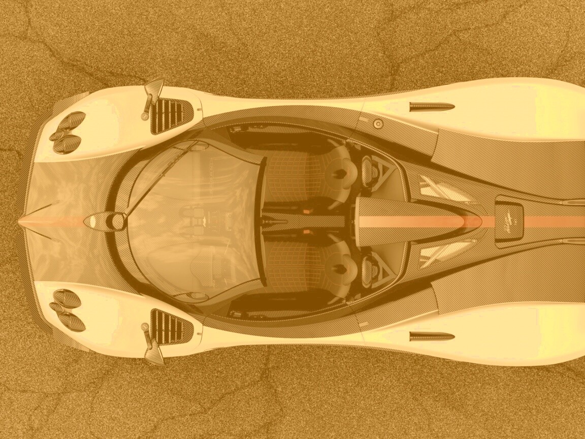 Пагани Зонда вид сверху обои