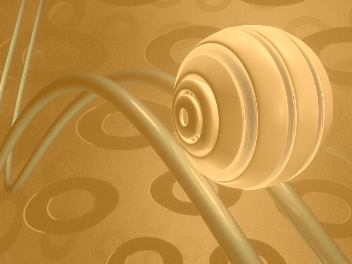 Шарик на рельсах американских горок обои