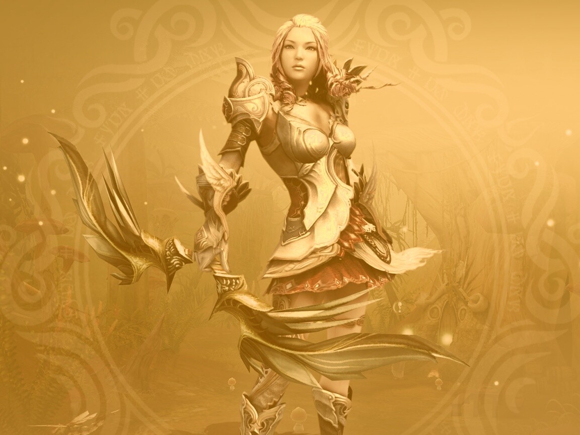 Лучница из Aion обои