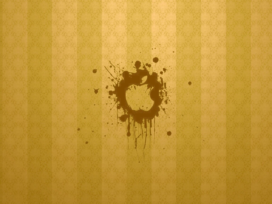 Логотип Apple на обоях обои