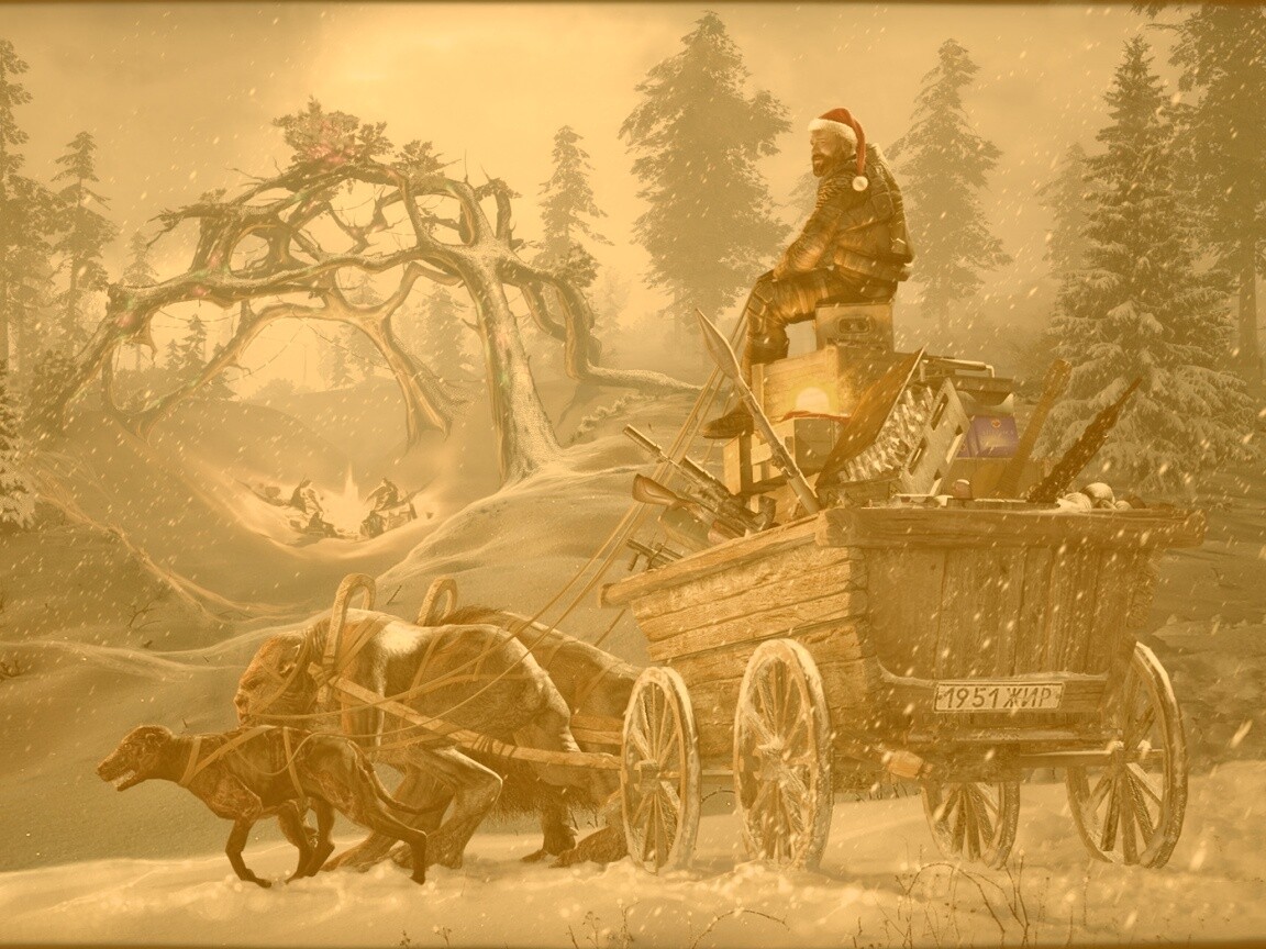 Новогодний Сталкер обои