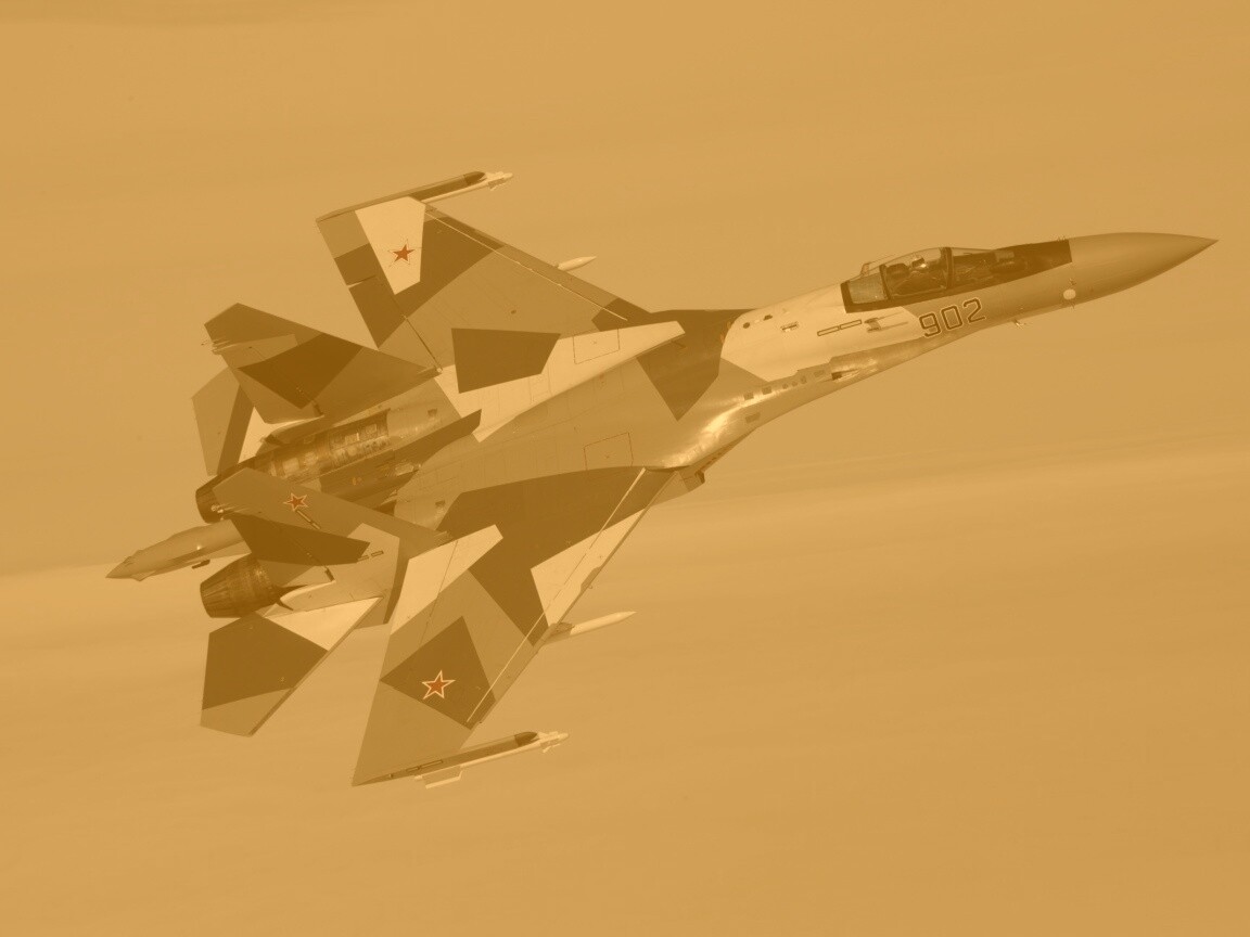 Полёт истребителя обои