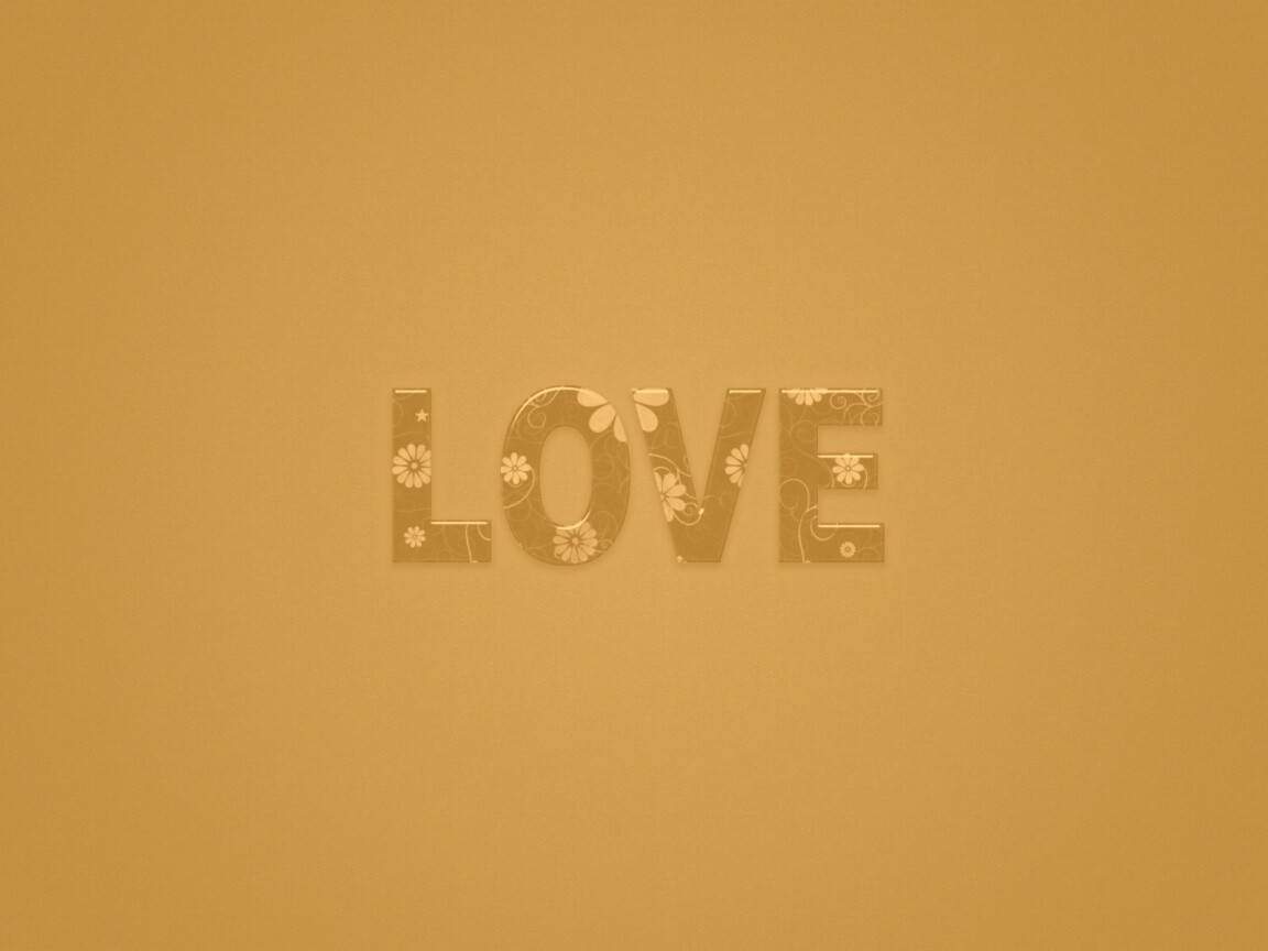 Любовь в минимализме обои