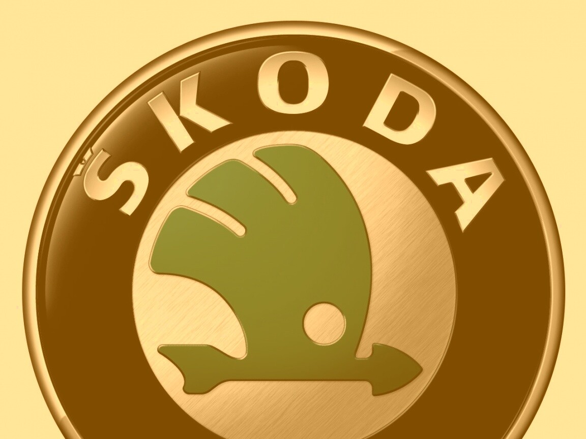 Логотип Skoda обои