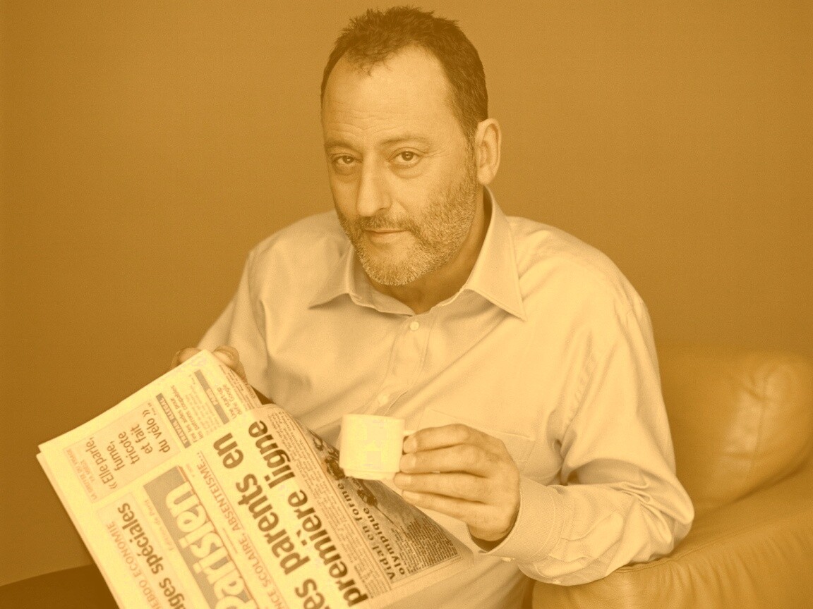 Жан рено пьет кофе обои