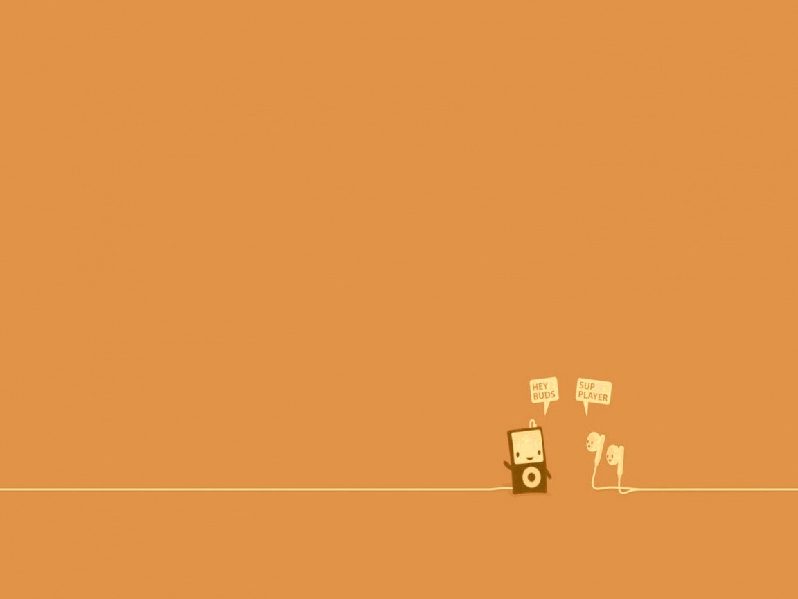 Плеер и наушники обои