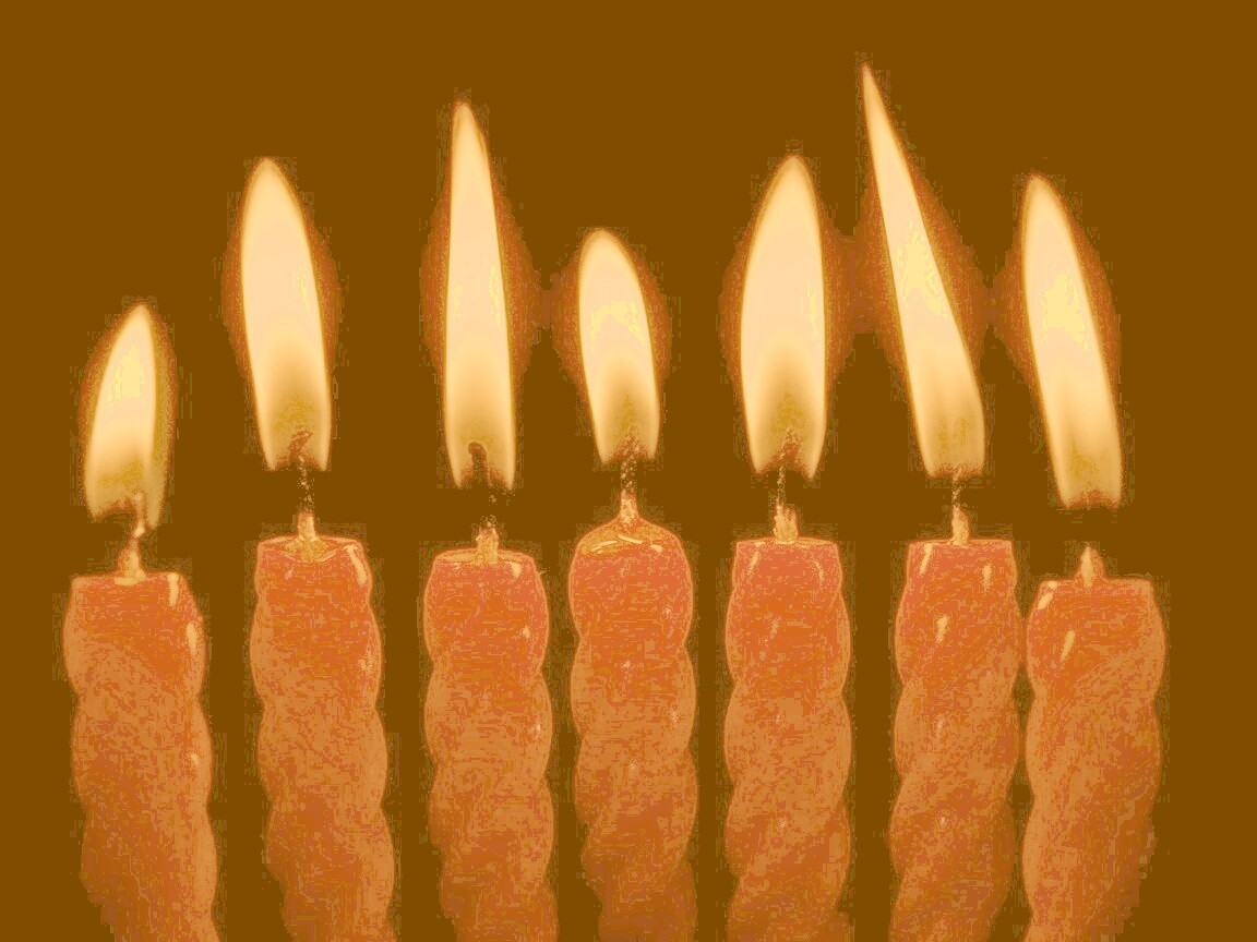 Красные свечи обои