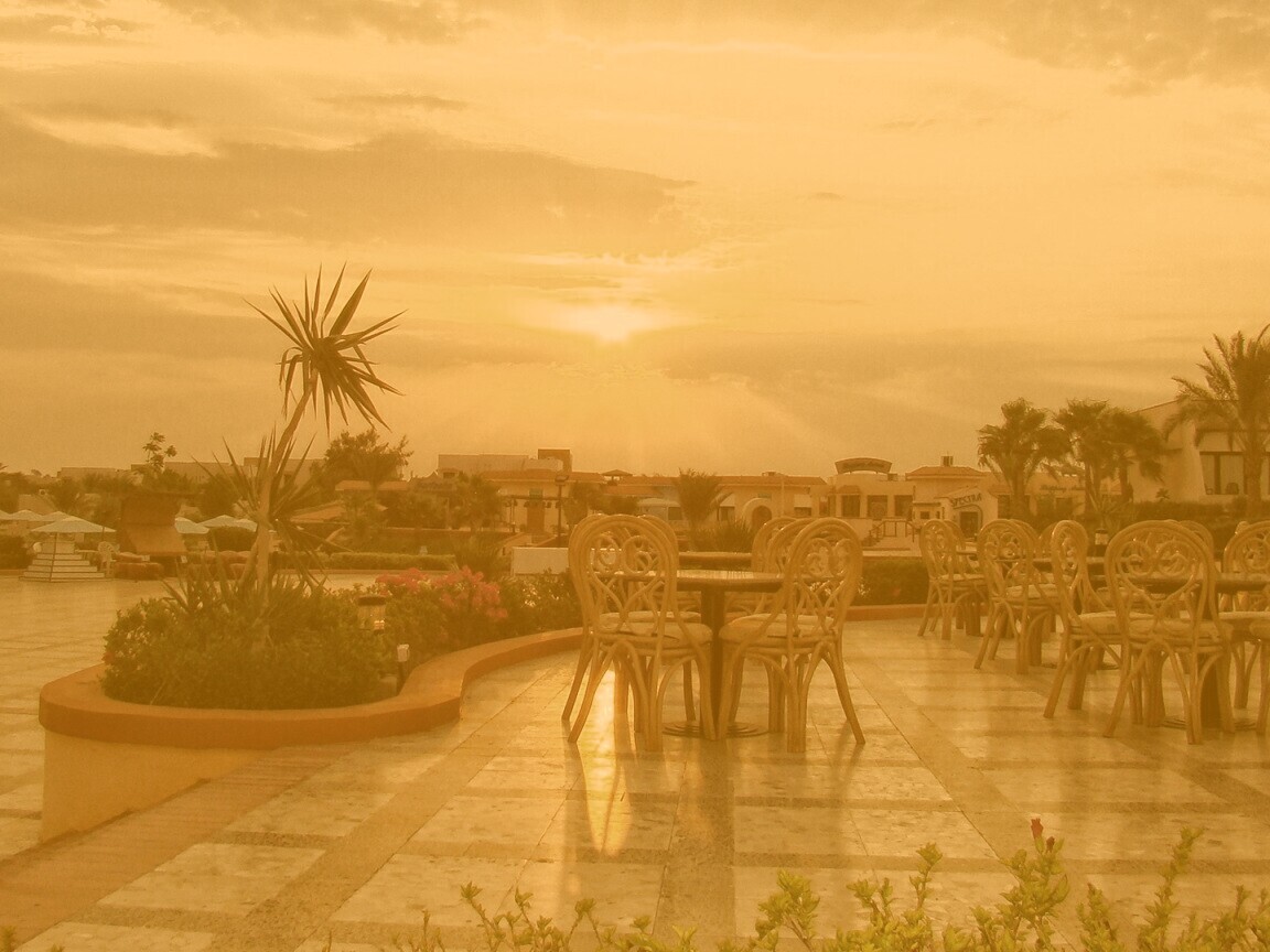 Закат в Хургаде обои