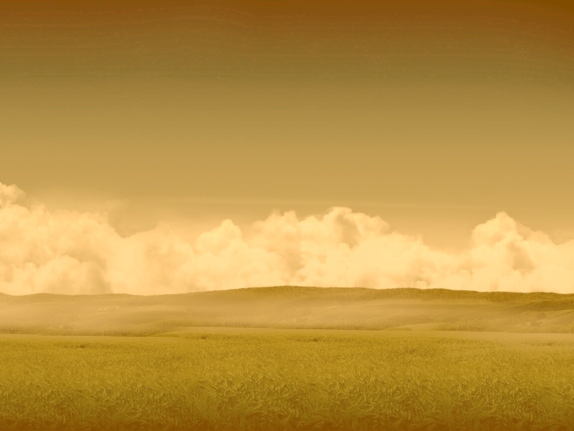 Облака у самой земли обои