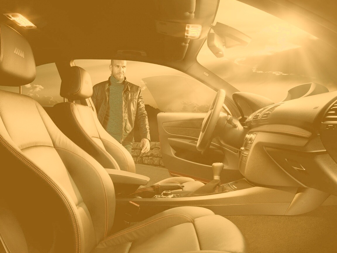 Салон автомобиля BMW обои