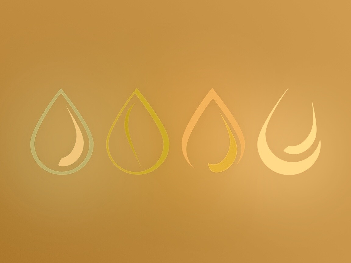 Четыре стихии в каплях обои