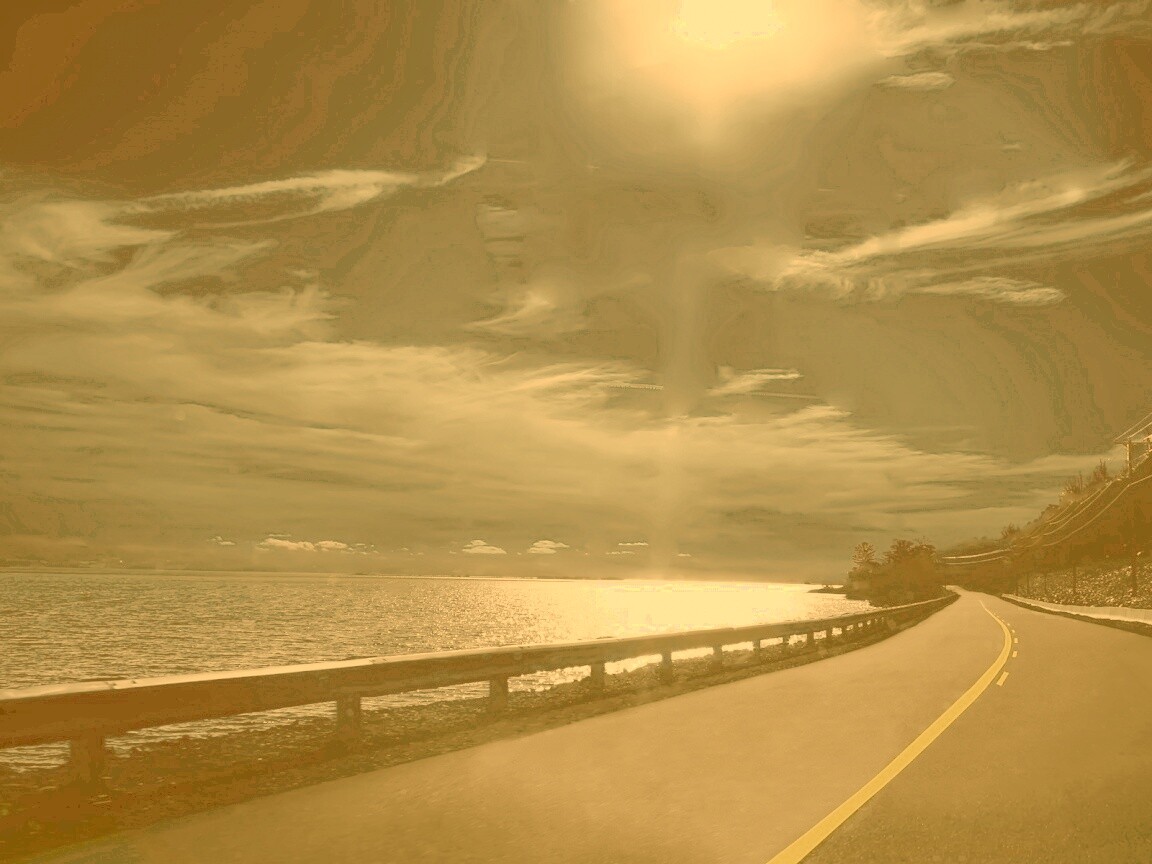 Ночная дорога обои