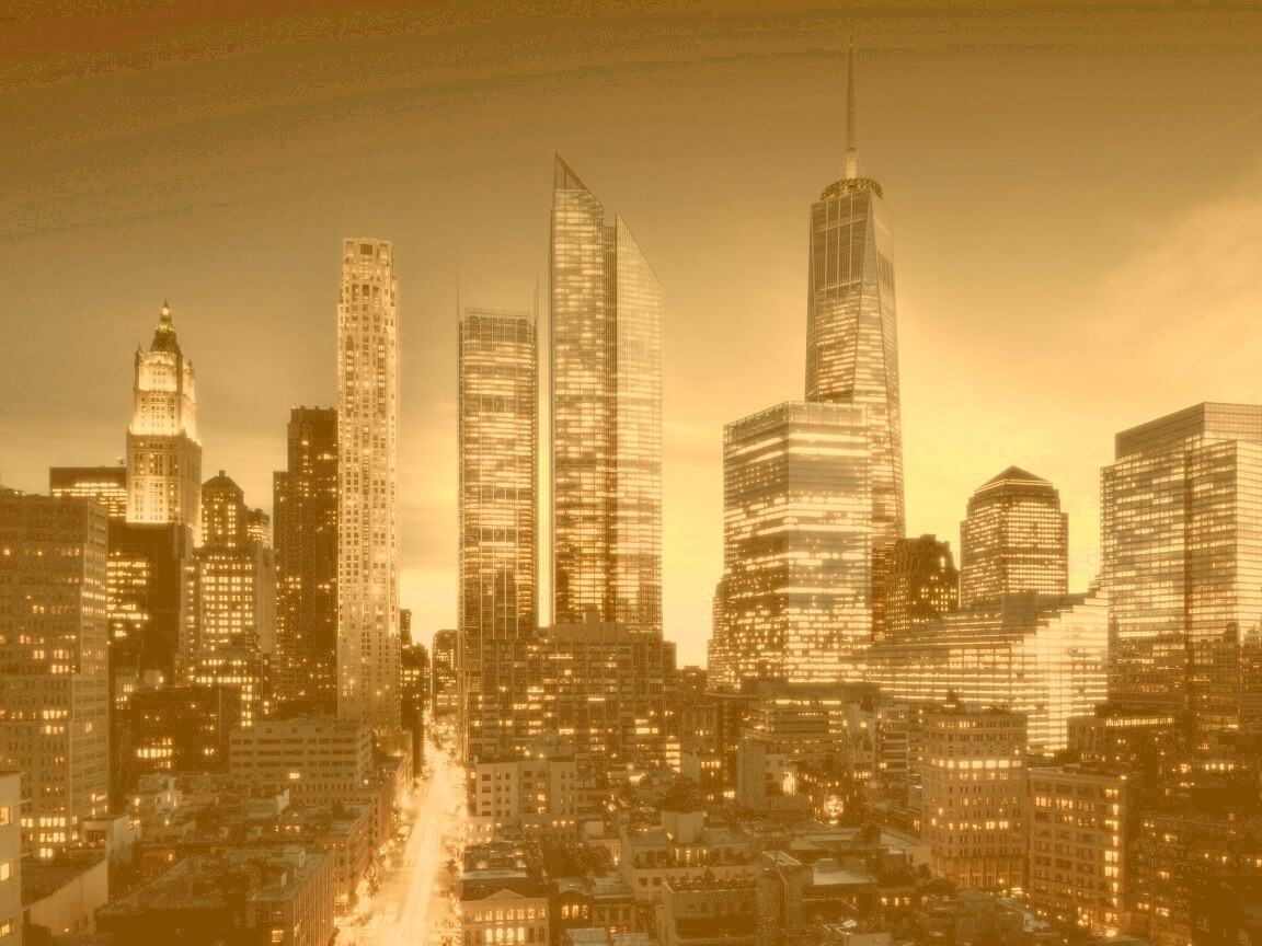 Ночной город обои