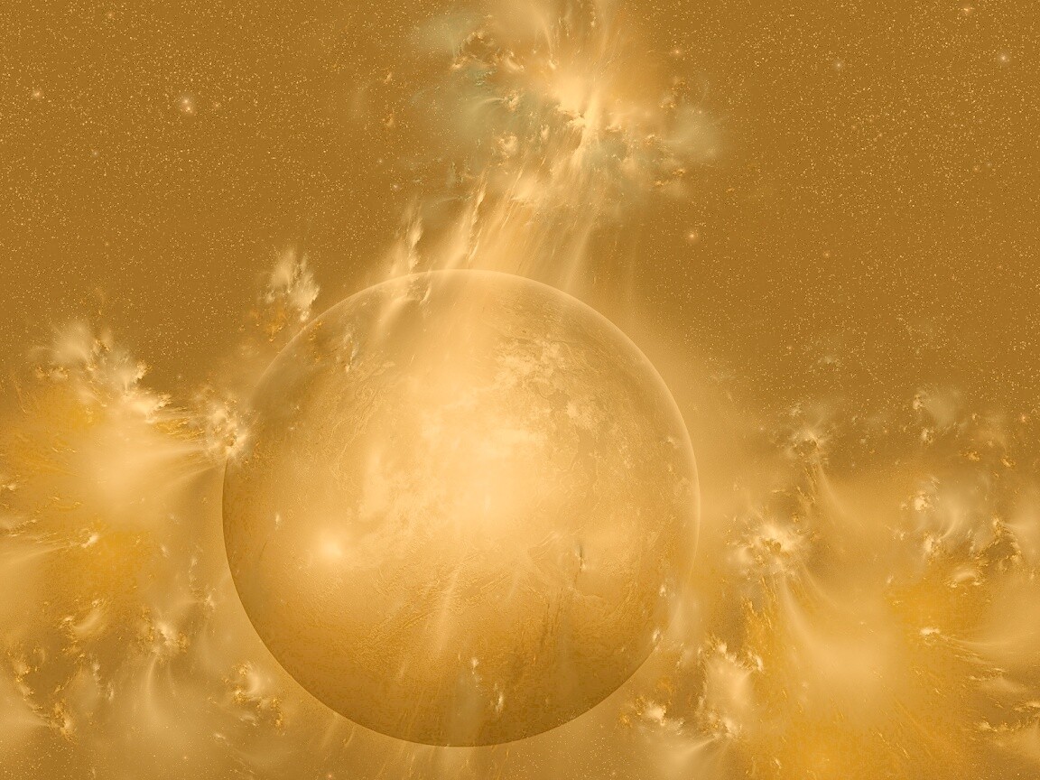 Планета в огнях обои