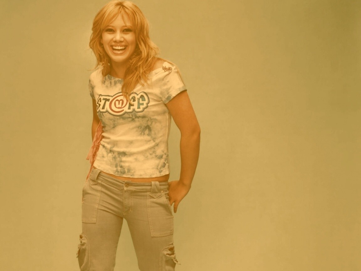 Хилари Дафф смеется обои