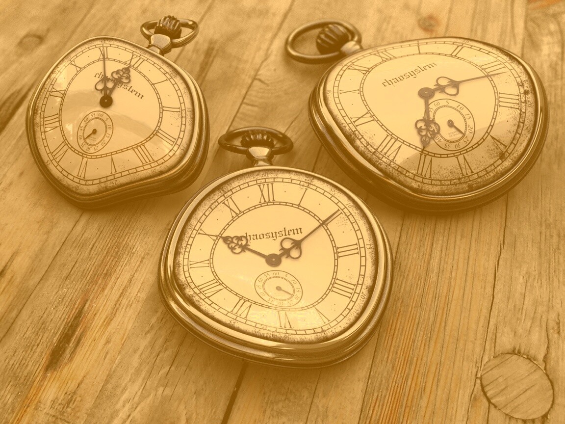 Изогнутые часы обои