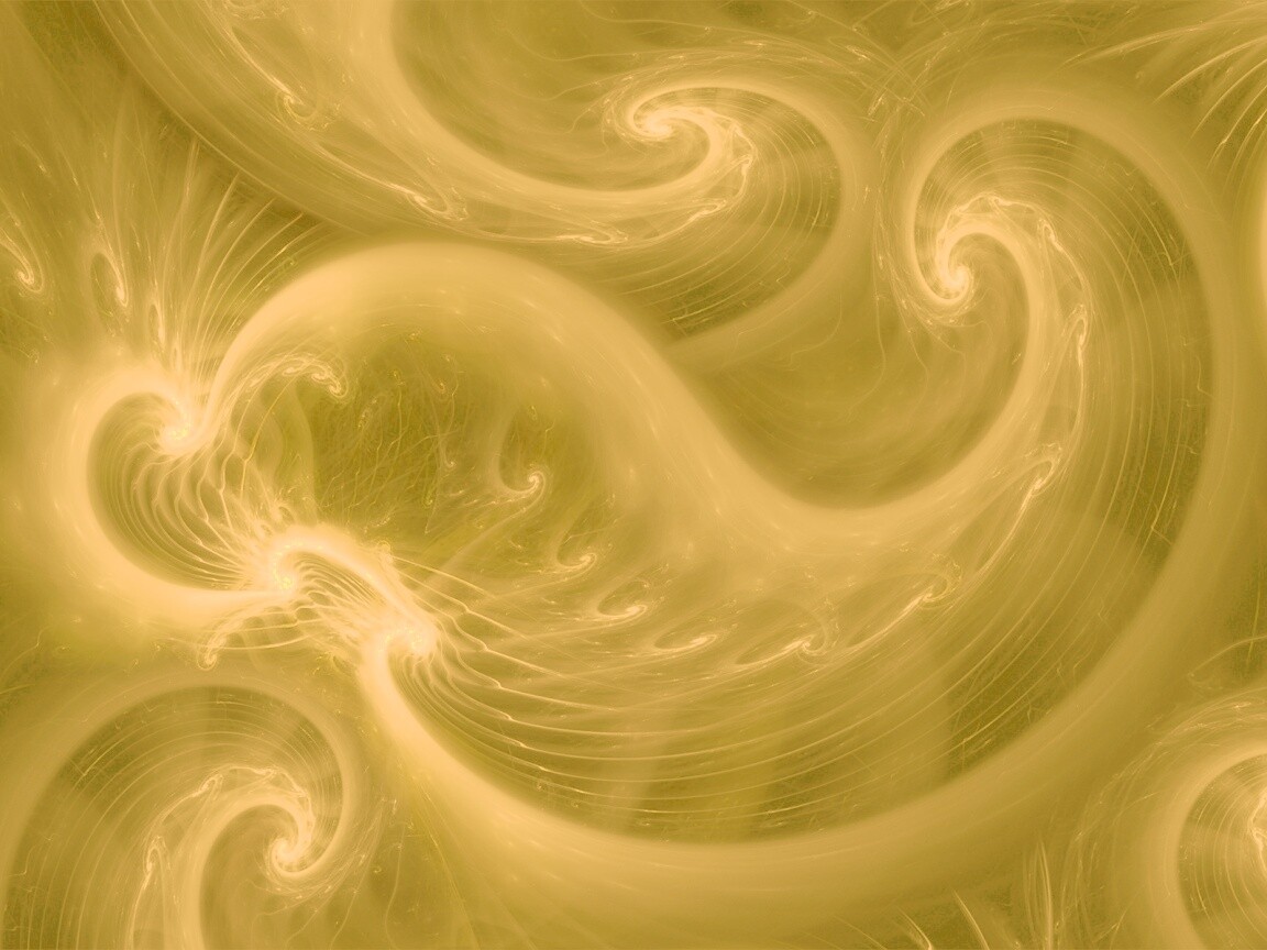 Спиральные абстрактные фракталы зеленого цвета обои