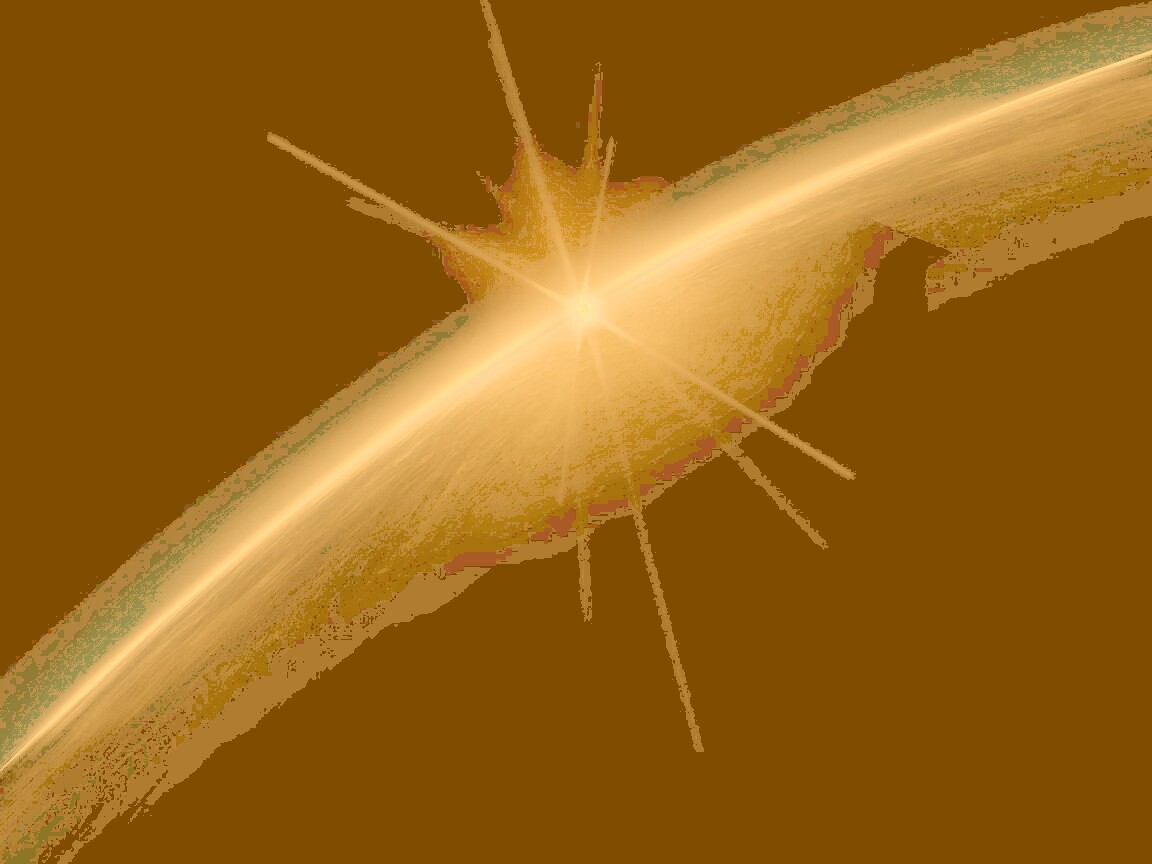 Солнце выглядывает из-за горизонта обои