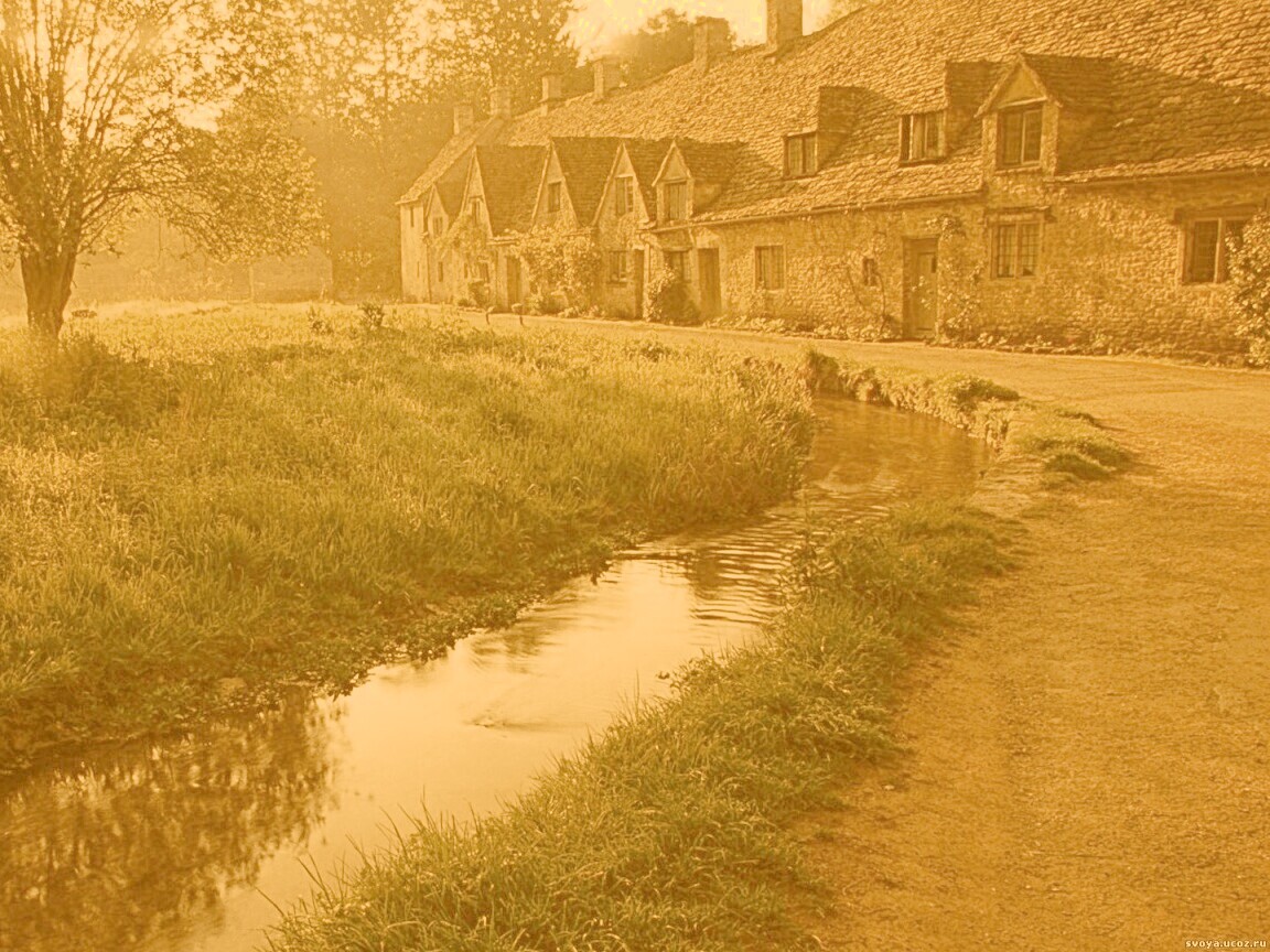 Домик в Англии обои