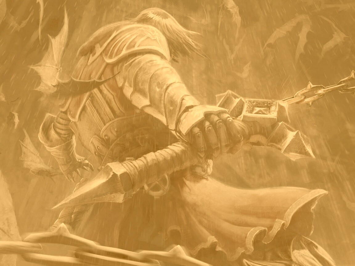 Воин с булавой обои