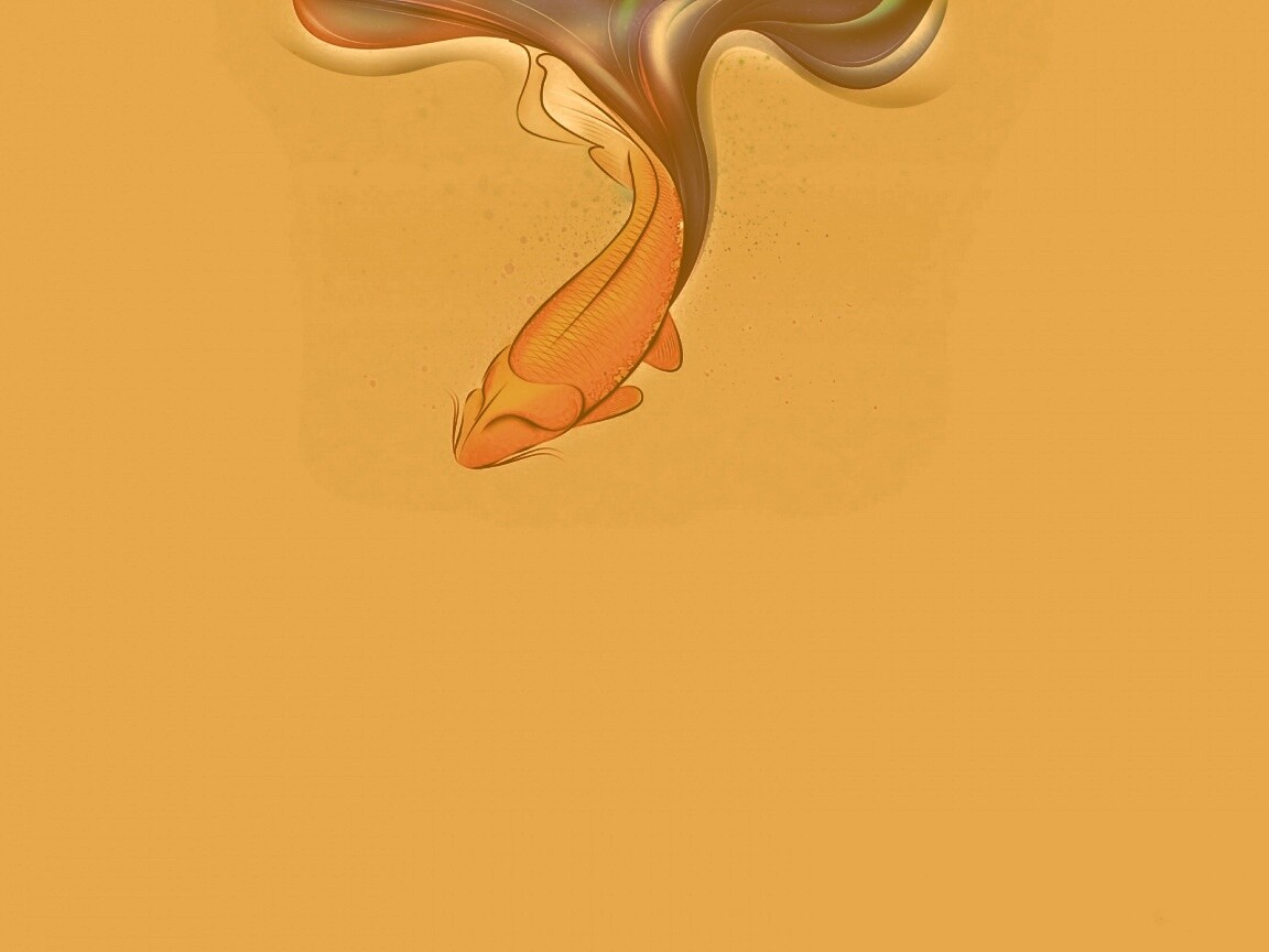 Золоая рыбка  обои