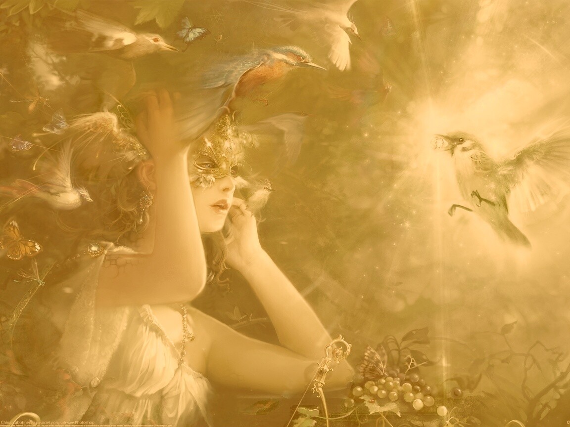 Птицы счастья обои