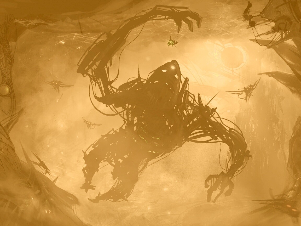 Подзёмный темный монстр обои