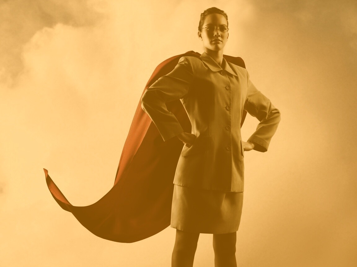 Офисный супергерой обои