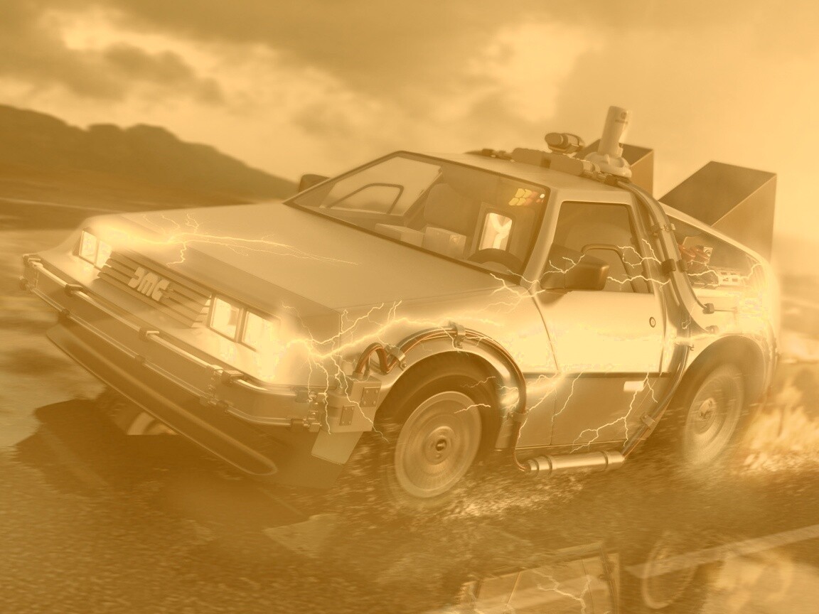 Машина времени обои