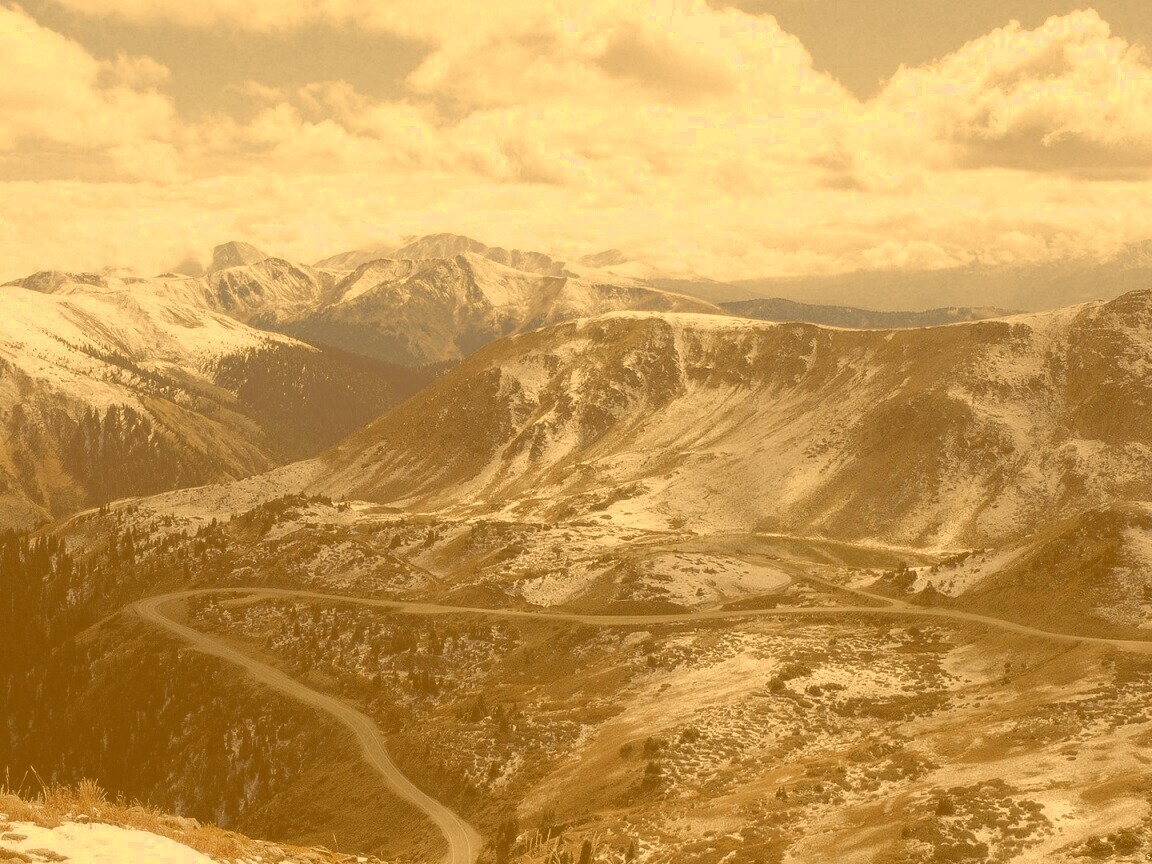 Горная дорога обои