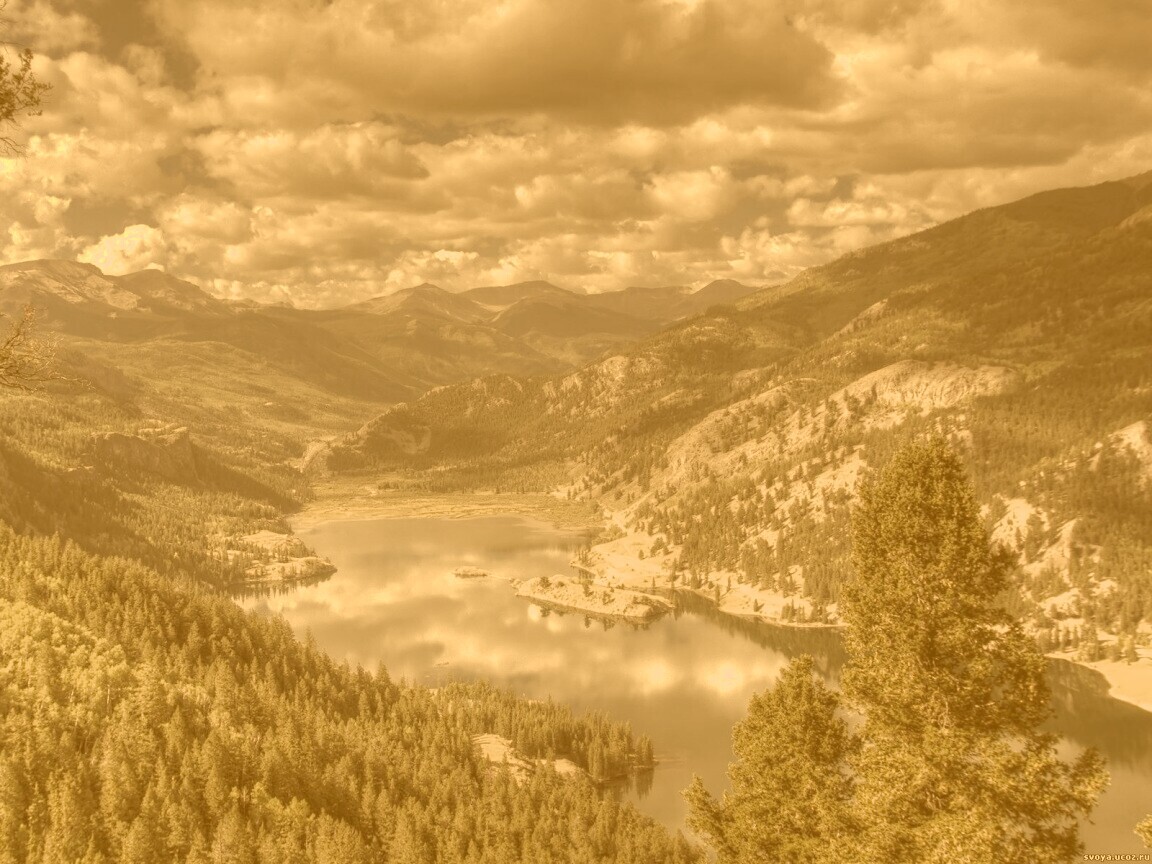 Горное озеро обои