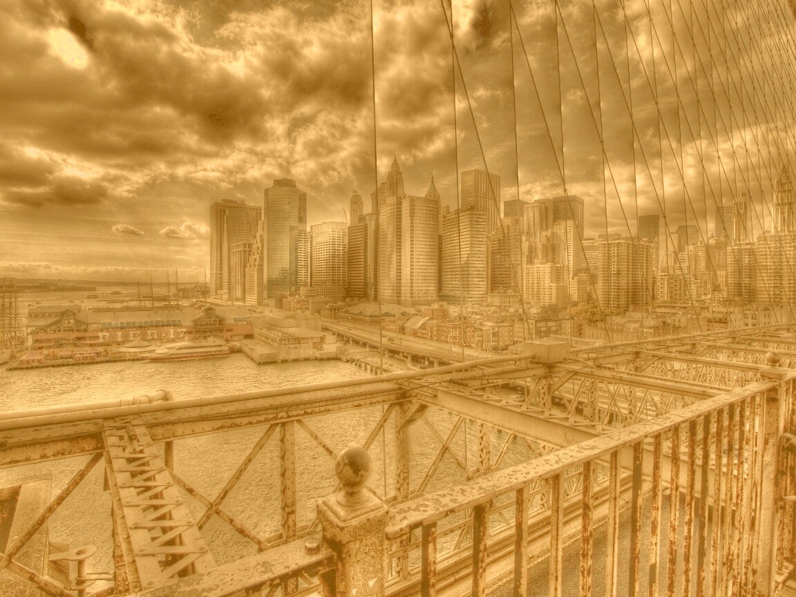 Вид с моста обои