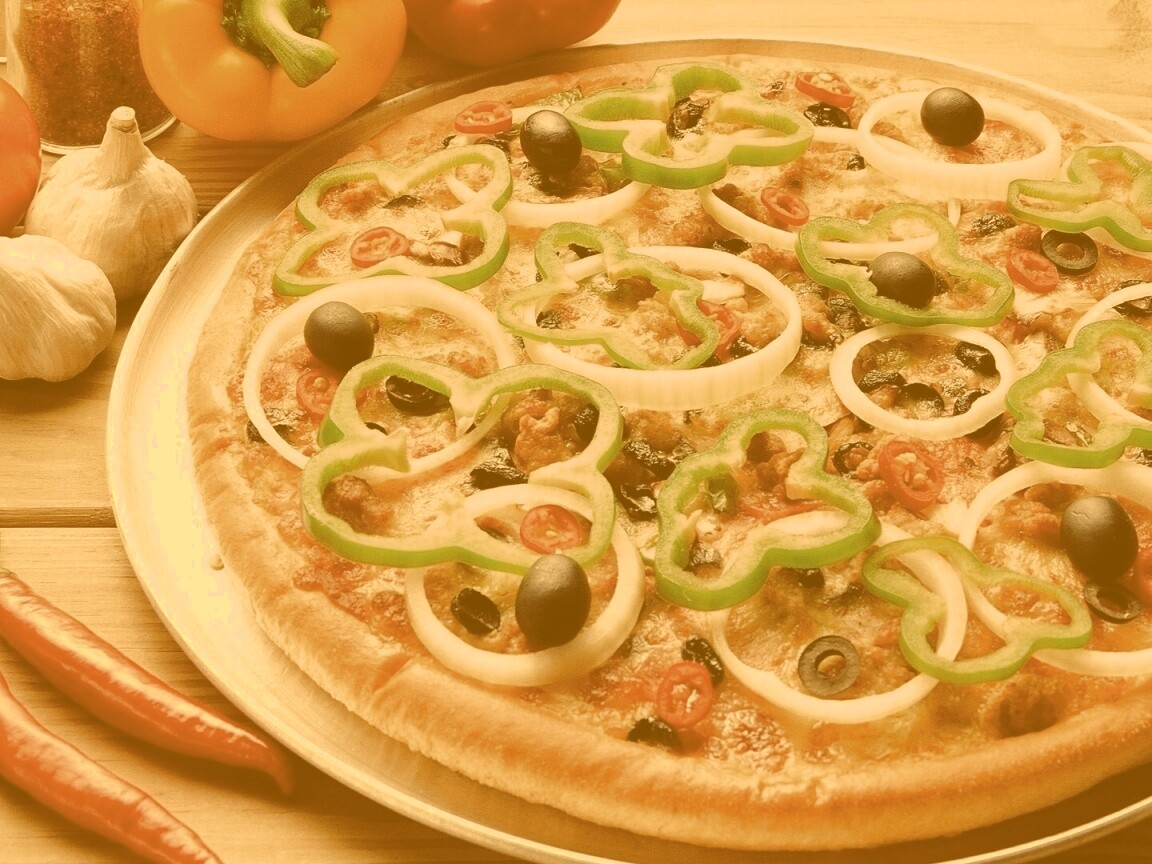 Пицца с паприкой обои