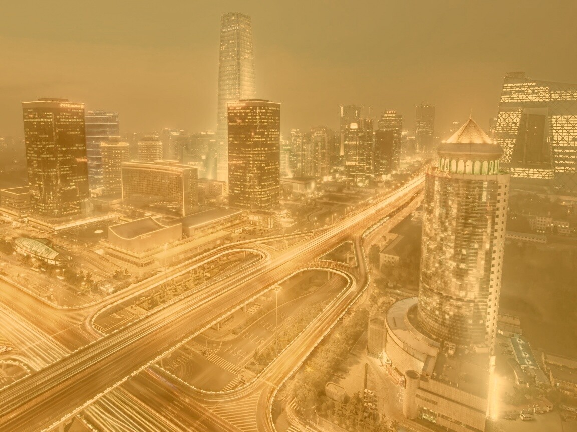 Городская развязка обои