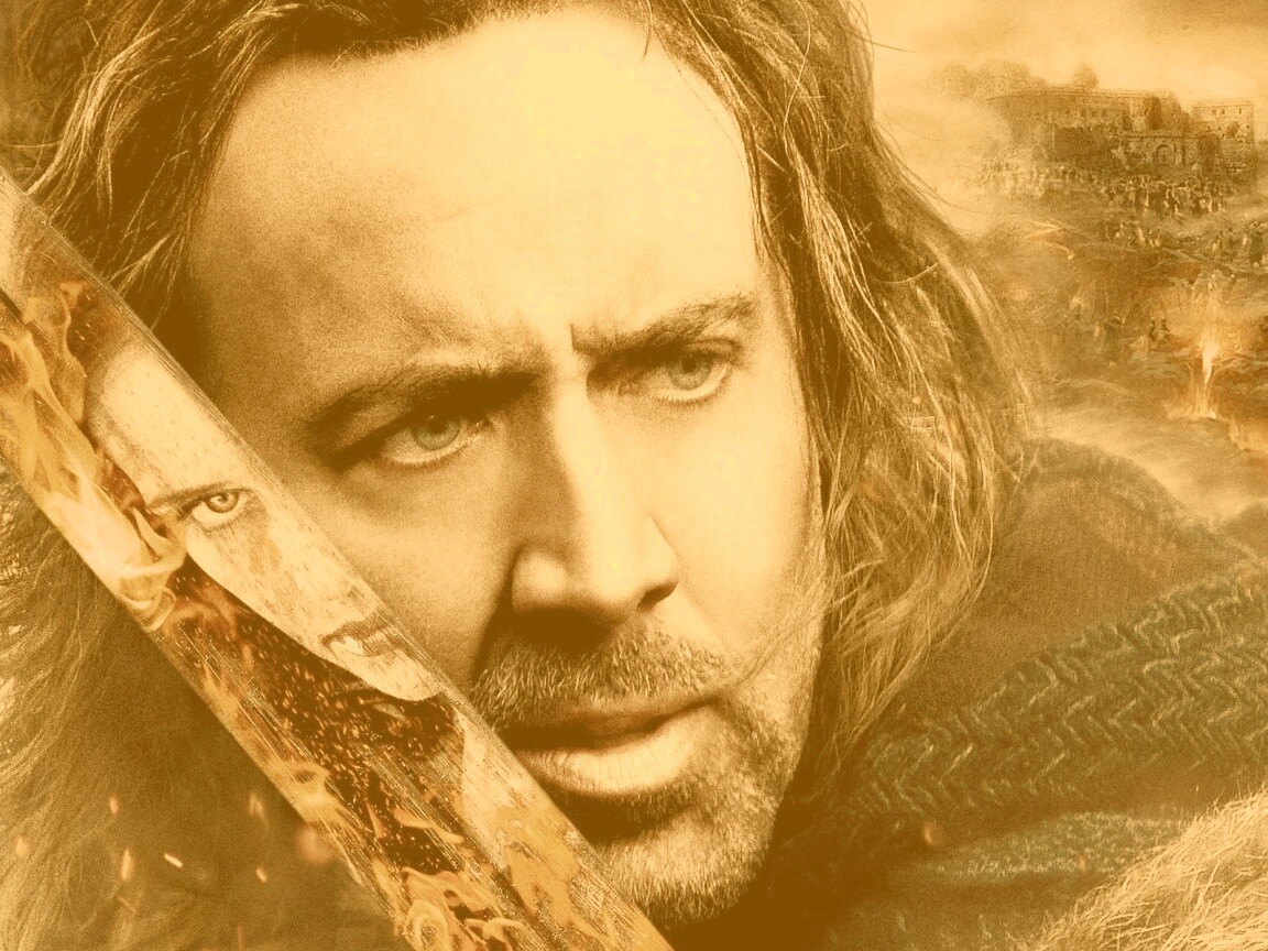 Николас Кейдж в фильме Время ведьм обои