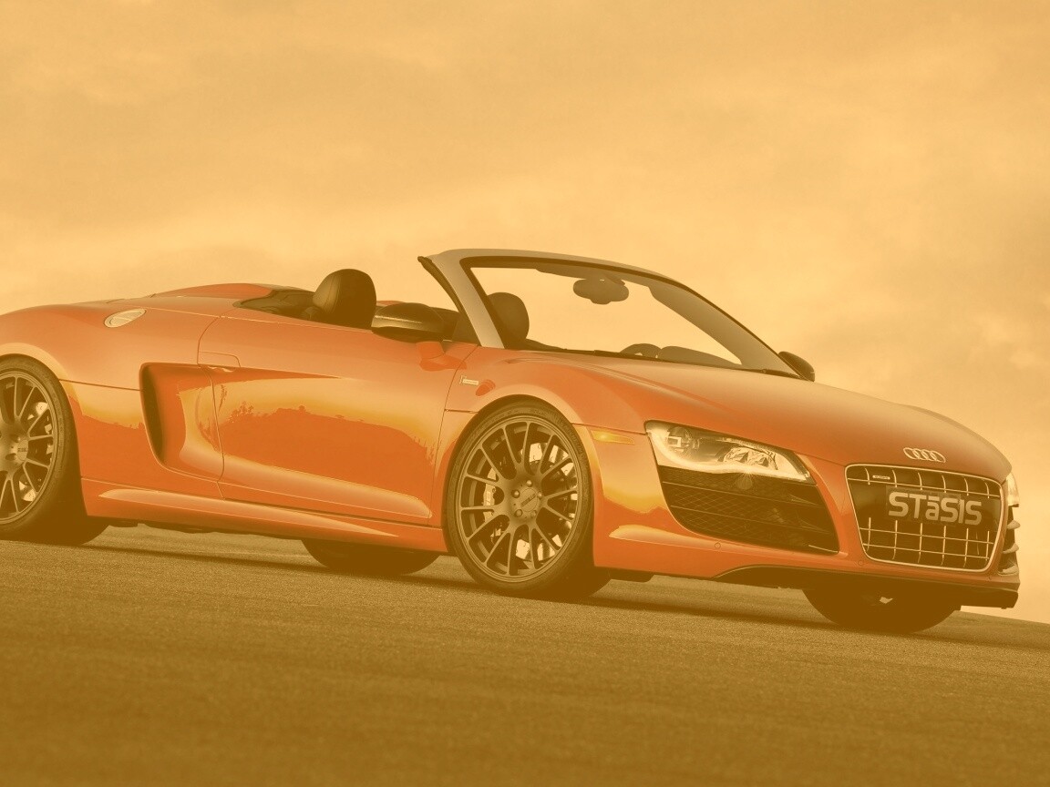 Красная Audi обои