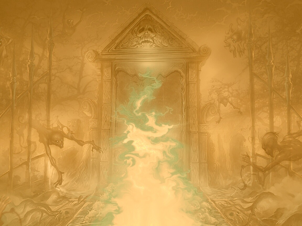 Демонические врата обои