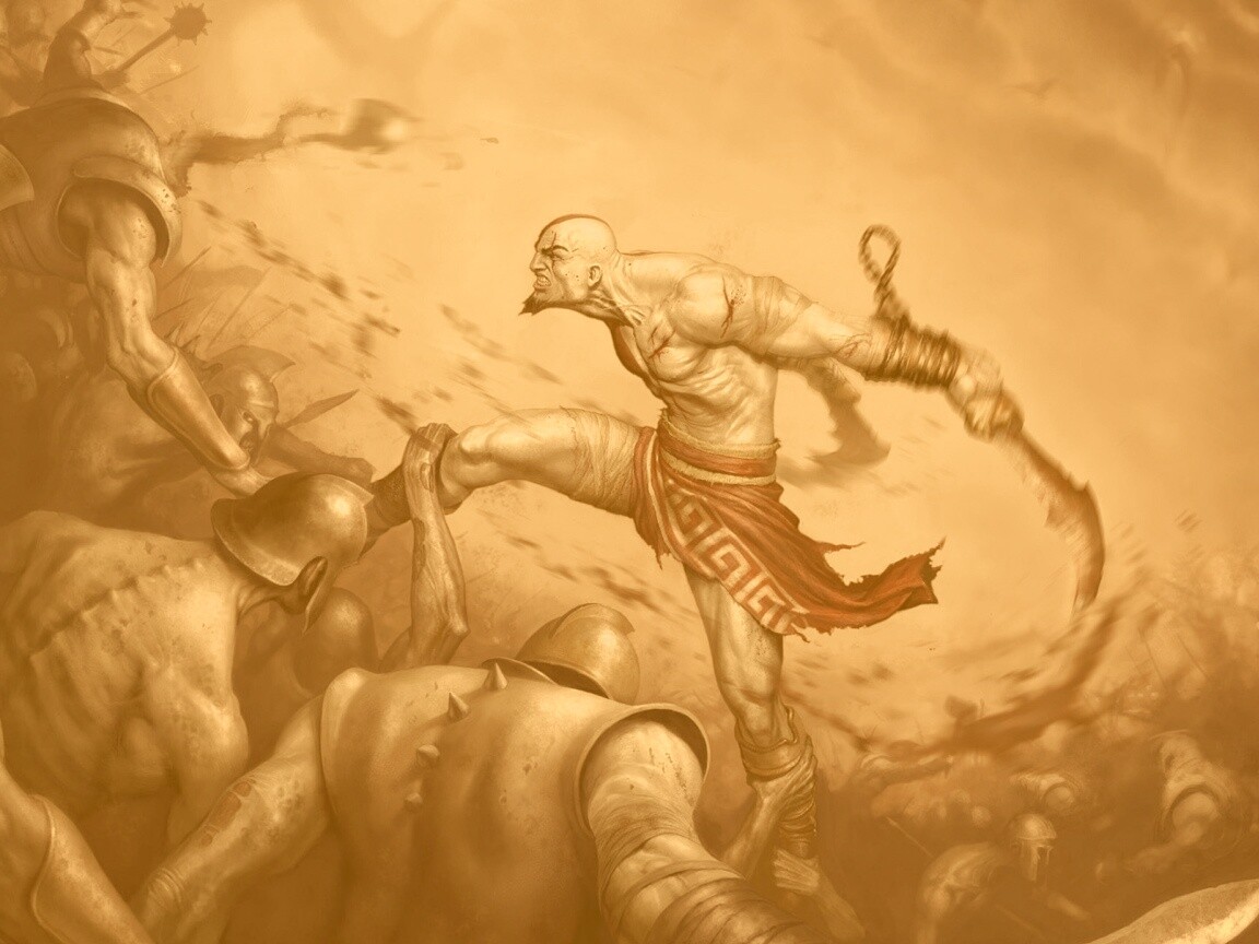 Бог войны обои