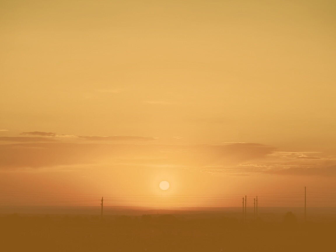 Сказочный закат обои