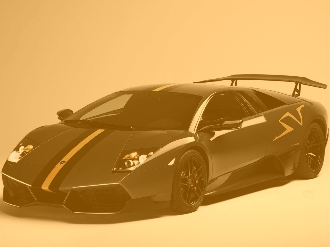 Черная Ламборджини обои