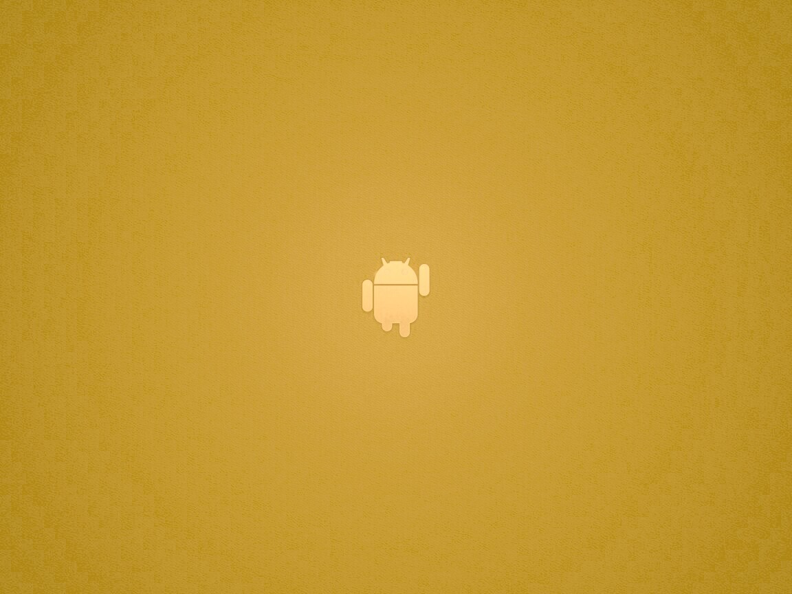 Логотип Android на зеленом фоне обои