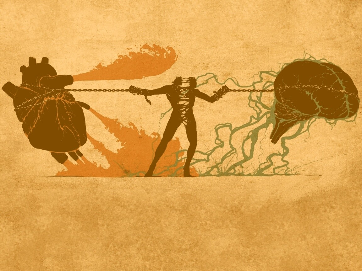 Борьба разума и сердца обои