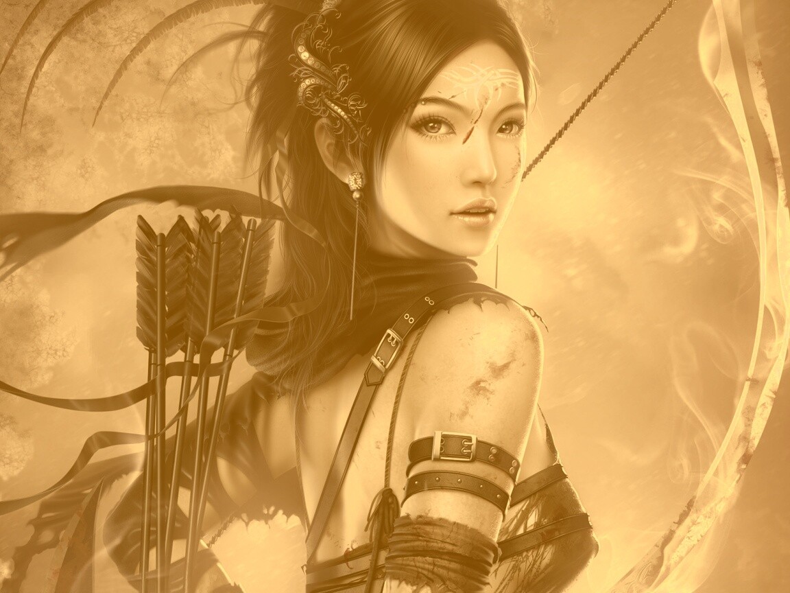 Лучница обои