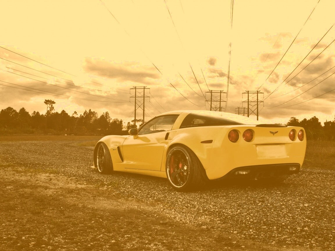 Chevrolet corvette обои