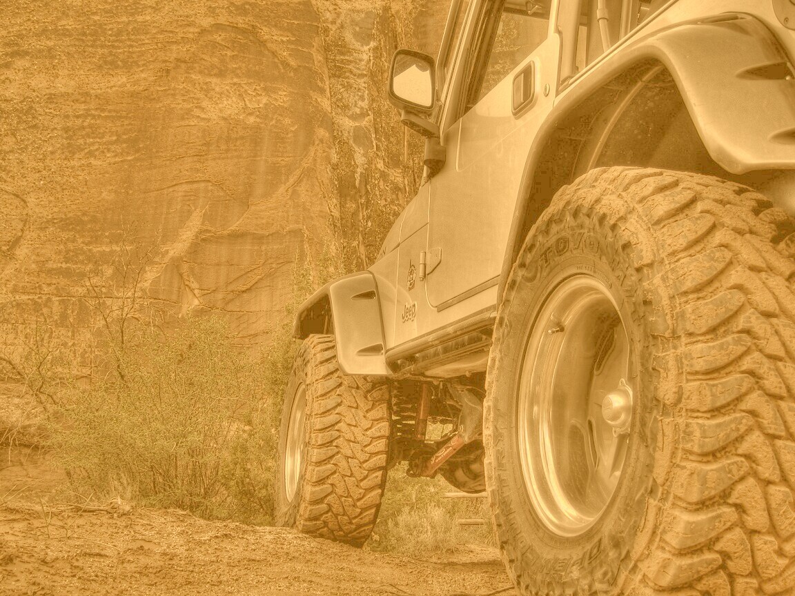 Jeep на бездорожье обои