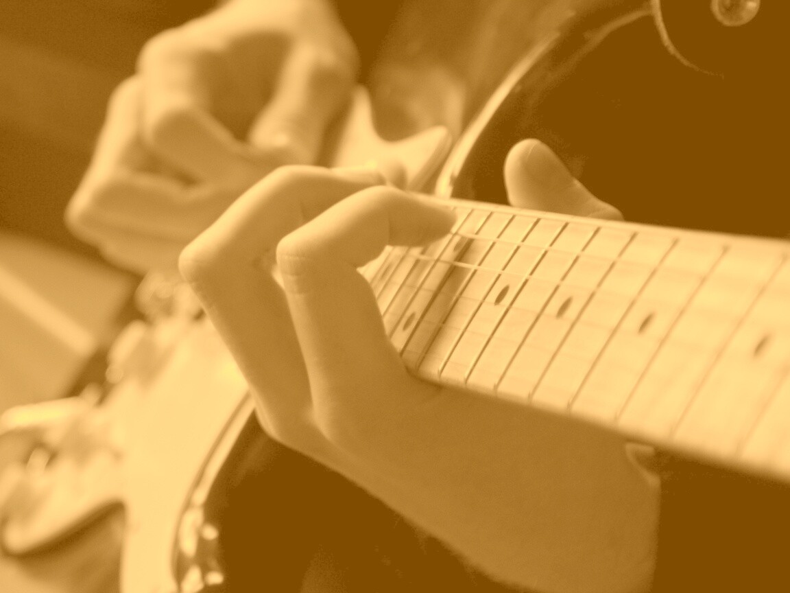 Игра на гитаре обои