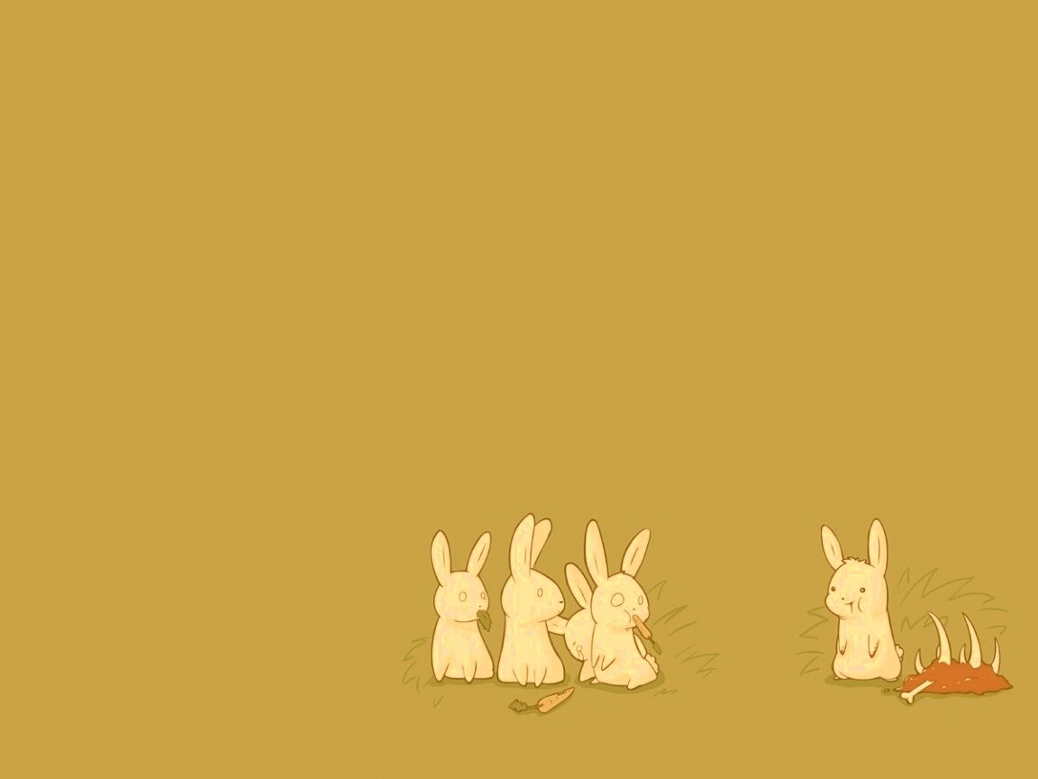 Заяц-каннибал обои