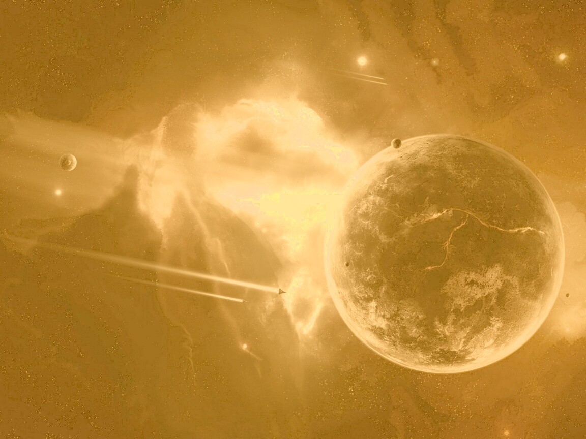 Живописный космос обои