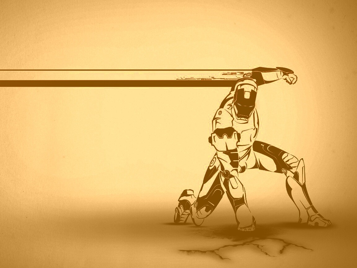 Векторный Железный Человек обои
