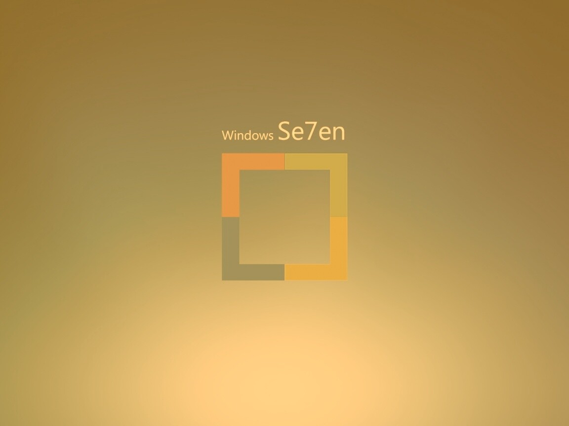 Квадратное лого Windows Seven обои